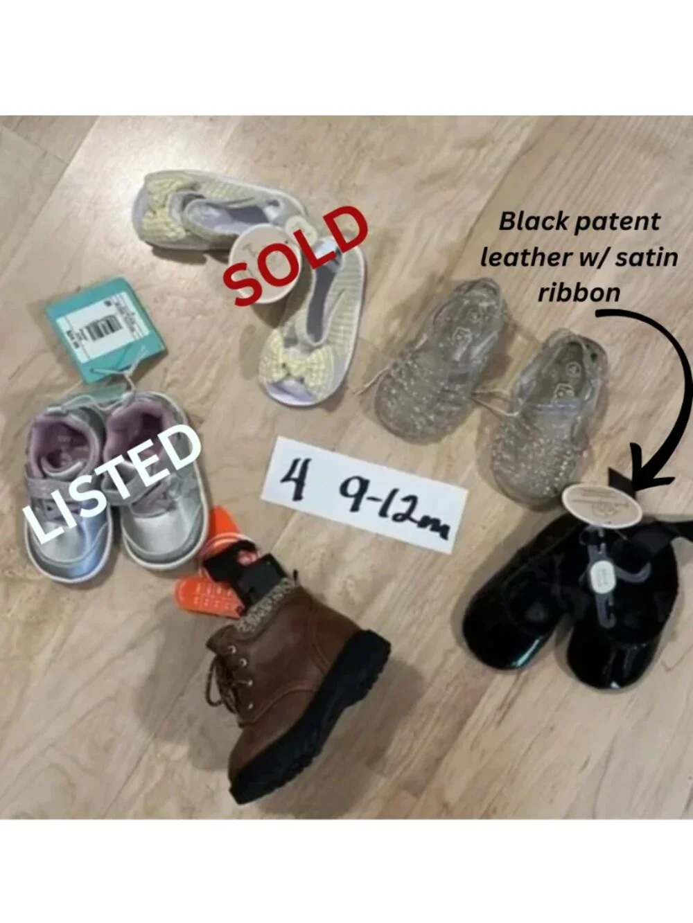NWT $5/PAIR INFANT GIRLS' SHOES FOR SALE BUT NOT LISTED SEPARATELY IN MY CLOSET